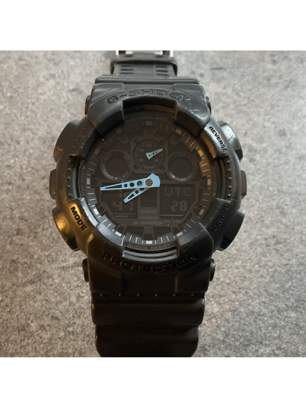 Casio G-Shock Mens Watch GA-100 5081 WT Black Analog-Digital Bin P